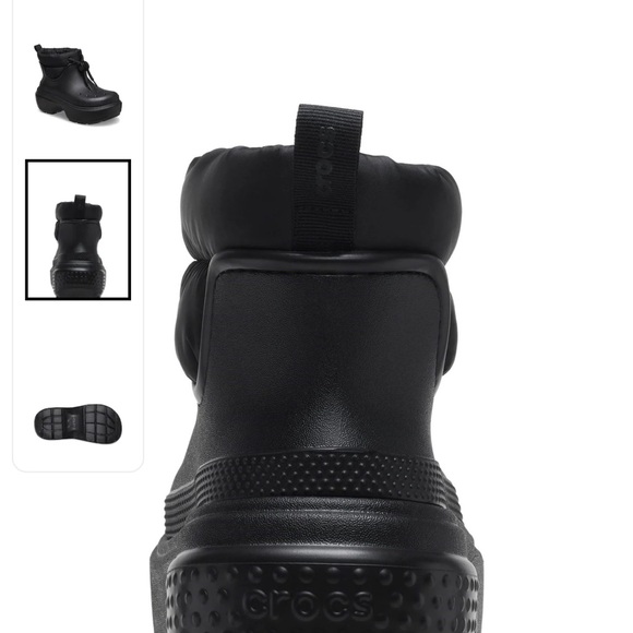 Crocs Black Stomp Puff Boots - Picture 4 of 6